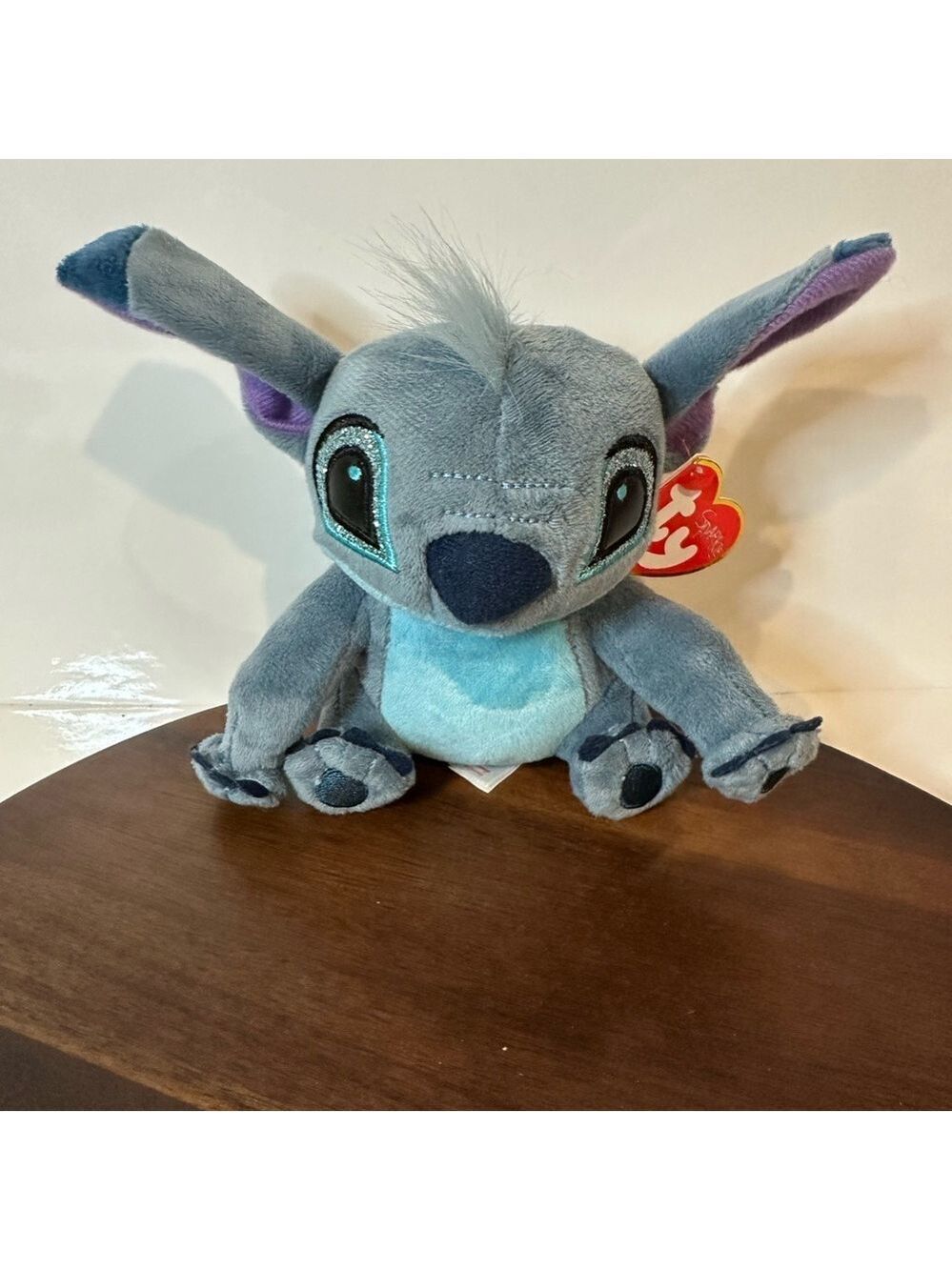 TY Sparkle Stitch Plush – Disney Lilo & Stitch – Glitter Eyes – 7”